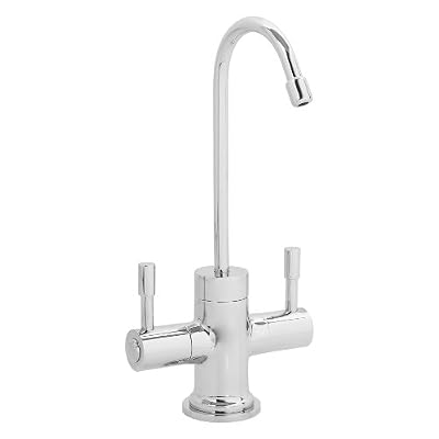 Westbrass Contemporary Two Handle Instant Hot/Cold Water Dispenser Faucet, Polished Chrome, D2051-26