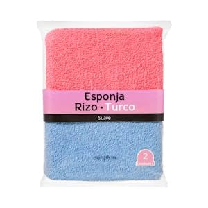 Esponja de baño rizo suave Paquete 2 ud. PACK 2