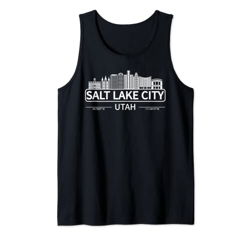 Salt Lake City Utah Skyline, Viaje a Salt Lake City Camiseta sin Mangas