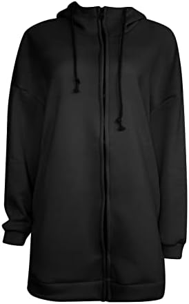 SMLNKOFN Women's Fashion Hoodies 2022 Long Sleeve Oversized Sweatshirt Zip Up Turtleneck Hooded Drawstring Coat with Pockets 5 SMLNKOFN Women's Fashion Hoodies 2022 Long Sleeve Oversized Sweatshirt Zip Up Turtleneck Hooded Drawstring Coat with Pockets