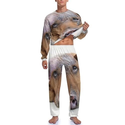 Ensemble de pyjama homme haut et bas de nuit Cochon De Neige - 3