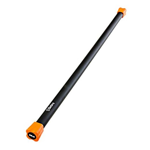 bintiva Padded Exercise Weighted Total Workout Body Bar, 20 lb