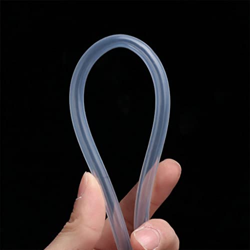 5M Food Grade Clear Transparent Silicone Rubber Hose, 3 4 5 6 7 8 9 10 11 12 14 16 20 21mm Out Diameter Flexible Silicone Tube, 1PCS (Color : 2x4 mm, Length : 5meter)