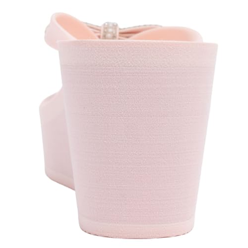 Image of Juicy Couture Women's Wedge Platform Flip Flops, Fashion Beach Sandals with Soft Footbed and Thong Style