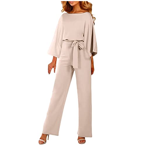 Combinaison pantalon manches longues amples style décontracté soirée - 5