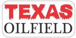 3pcs Texas Oilfield Funny Hard Hat/Helmet Stickers