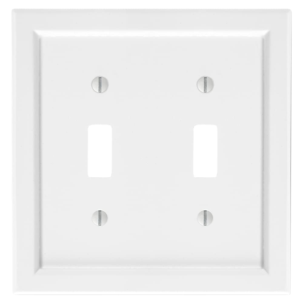 Amerelle 200TTW Shaker embellecedor doble de madera para interruptores de pared