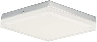 Maxim Illuminaire II-20W 1 LED Square Flush Mount-10.5 Inches Wide by 1.75 inches high-Polished Chrome Finish