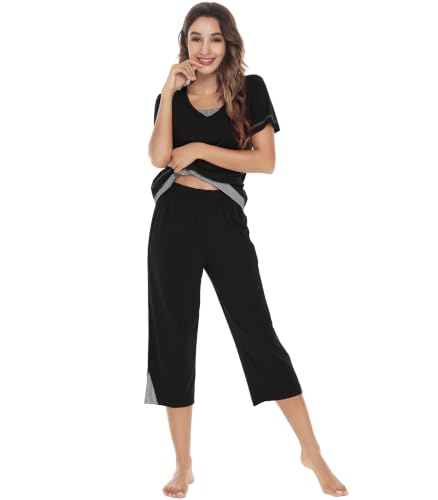 WiWi Bamboo Viscose Capri Pajama Set