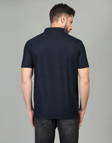 Image of INKKR Men's Polo Neck Half Sleeve Solid T-Shirts