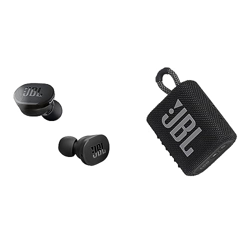 Image of JBL Tune 130NC True Wireless in Ear Earbuds Active Noise Cancellation (Upto 40dB) Adjust EQ for Extra Bass Massive 40Hrs Playtime Legendary Sound 4Mics for Clear Calls BT 5.2 (Black) & Go 3