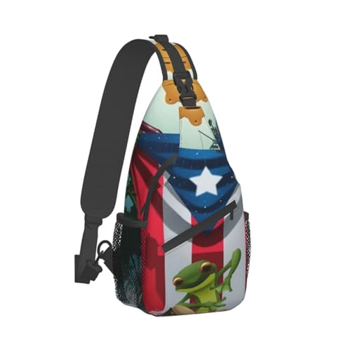 Sac à bandoulière Mi Bandera Puerto Rico pour voyage et sport unisexe