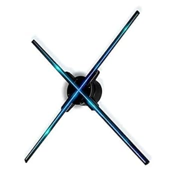 Gigaglitz 3D WiFi Hologram Advertising Display Led Fan Projector 3D Video- Best for Business Store Shop Holiday Events Display APP Control Player Machine Fan (80 cm)
