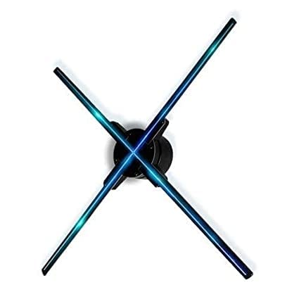 3D WiFi Hologram Advertising Display Led Fan Projector 3D Video- Best for Business Store Shop Holiday Events Display APP Control Player Machine Fan (65 cm)-image-13