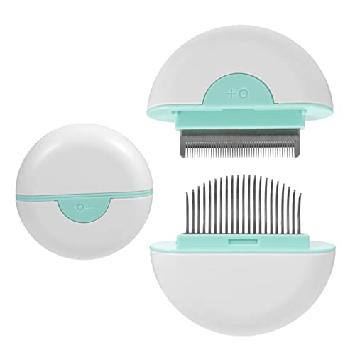 CATIEBYE Portable Cat Hair Comb with Massage Function Lightweight Pet Grooming Brush for Removing Loose Hair Tangles Dander and Dirt Compact Design for Easy Carry and Cat Cleaning