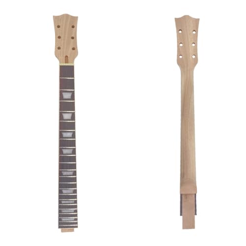 Yinfente Manche de guitare 22 frettes 62,9 cm en acajou et palissandre