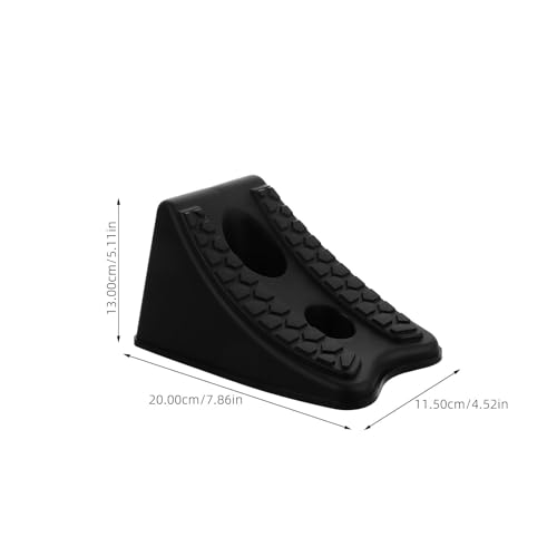 Image of CLISPEED Heavy Duty Wheel Chocks for Trailers - SUVs - ATVs and Campers Durable Tire Stop Blocks for Ideal Travel Trailers and RVs Set of 2