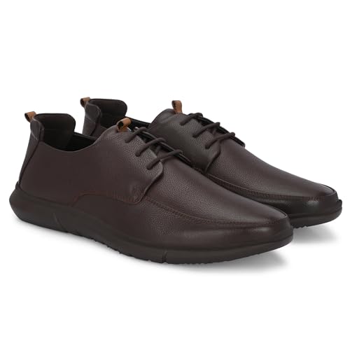 Image of Blue Leather by Centrino Genuine Leather Slip-On Men's Formal Shoe |Stylish with Soft Cushioned Insole |Trendy Non Lace-Up Design |Durable Leather with Anti-Skid Sole | Perfect for Formal Wear (4012)