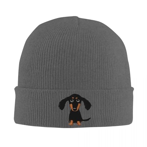 OEBANQGIV Cappello da Bassotto a Pelo Lungo Cappello per Cani Berretti Autunnali Invernali Cuccio Cuccio Cappello a Maglia Cappello Femminile Maschio