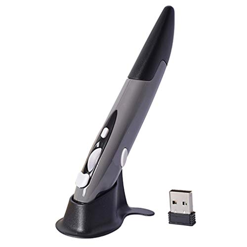 Homyl 2.4Ghz Wireless Pen Mouse Mouse USB Receptor Ajustável 800/1200 / 1600DPI - cinzento