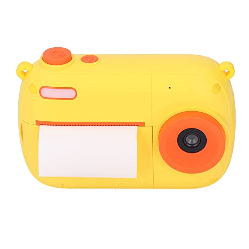 Câmera infantil - impressão térmica, câmera instantânea, câmera selfie, brinquedo, tela HD de 2,4 po