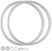 Power Pressure Cooker Sealing Ring Clear Color Multi-Cooker Rubber Gaskets for Many 5 Liter 6 Liter 5 Quart and 6 Quart Models, 2 Sets