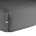 Bare Home Fitted Bottom Sheet Queen Size - Premium 1800 Microfiber - Ultra-Soft Hotel Luxury - Deep Pocket - Durable and Long Lasting (Queen, Grey)