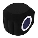 Couverture complète : la conception à joint noir assure une isolation acoustique robuste du microphone, servant efficacement de bouclier d'isolation en studio pour bloquer les bruits extérieurs lors d'enregistrements vocaux et instrumentaux. filtre d'isolation pour microphone, bonnette anti-vent pour microphone