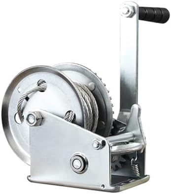 Heavy Du Manual Winch with 33ft Steel Cable & Bidirectal Ratchet 1600lbs Capaci for Towing Lifting and Transporting Ultimate ILI & Reliabili