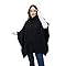 Aran Woollen Mills Supersoft Merino Wool Poncho with Cowl Neck (US ...