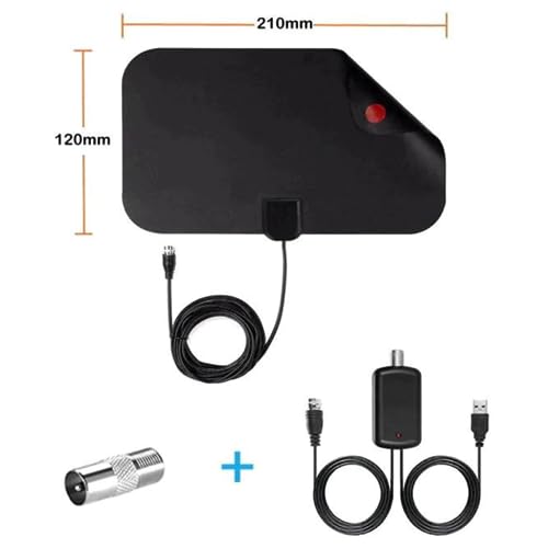 Antena Digital Com Amplificador 4k Slim Longa Distância