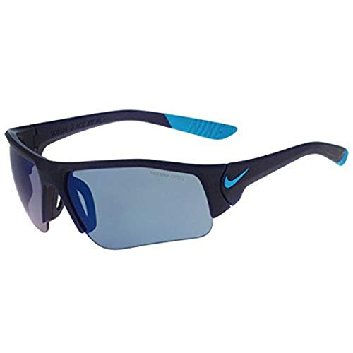 Nike Golf Skylon Ace XV Junior Sunglasses, Matte Midnight Navy/Blue Lagoon Frame, Grey with Blue Sky Flash Lens Nike Golf Skylon Ace XV Junior Sunglasses, Matte Midnight Navy/Blue Lagoon Frame, Grey with Blue Sky Flash Lens