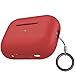 Produktbild AirPods Pro 2 hülle Cover mit Schlüsselanhänger,Siamese Design7 FarbenLED-Sichtbare, stoßfeste, weiche, hautfreundliche Silikonhülle Für Apple AirPods Pro 2 2022Rot