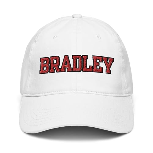 Gorra de Béisbol Blanca Ajustable Bradley Braves miniatura 2