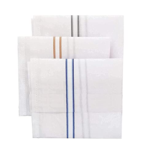 Image of ANTONIA Men's Initial Alphabet Handkerchiefs | Premium Cotton Personalized Hankies with Letter Embroidery (A-Z) | Soft, Absorbent & Reusable | Formal, Wedding & Gift Use | Pack of 6