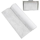 Filterpapier für Dunstabzugshaube – Rolle aus Vliesstoff, zuschneidbar, 10 m | universeller Ersatz des Ölfilters mit 8 Magneten & 20 cm Haftnotiz | Ordner