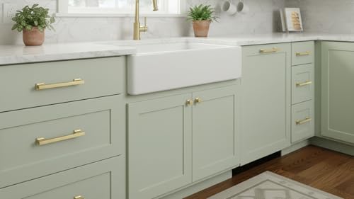 Alzassbg 5 Pack Brushed Gold Cabinet Pulls, 5 Inch(128mm) Hole Centers Kitchen Cabinet Handles for Cabinets and Drawers AL3061MGP by Alzassbg - Image 3