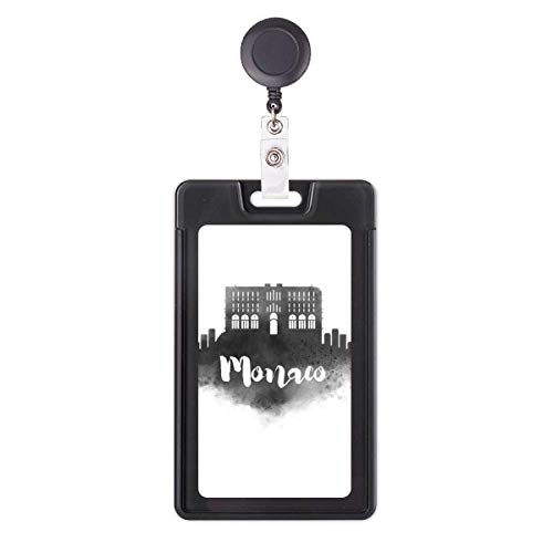 Porte-badge rétractable Palais Princier de Monaco Ink City anti-perte pour cartes