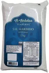 Kit 6X: Sal Marinho de Mossoró Integral Com Iodo Al Andalus 1kg