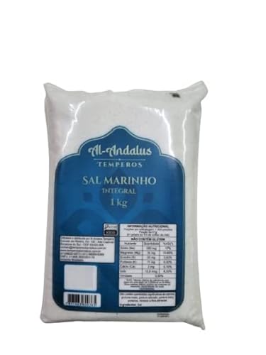 Kit 2X: Sal Marinho Mossoró Integral Com Iodo Al Andaluz 1kg
