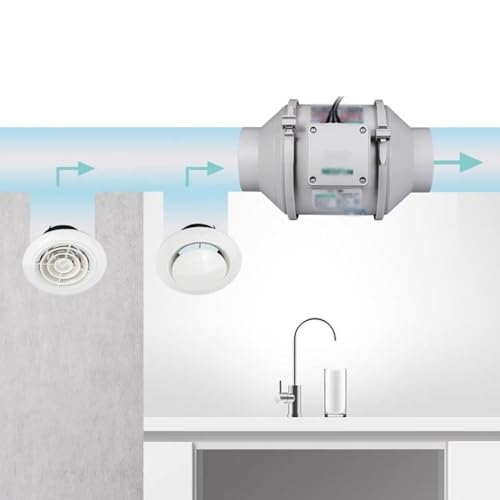 Extractor de aire Yinj1835hh ventilador de conducto industrial para ático, ventilador de extracción para reemplazo de aire interior, tamaño XXL miniatura 7