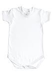 Baby Onesies, Soft Cotton Short Sleeve Unisex Bodysuit WSSR 24-36 1-Pack White