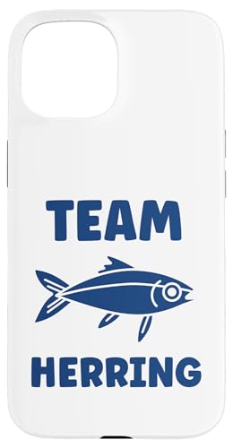 Small Cute Herrings Simple Minimalist Fish team Herring X}zP[X iPhone 15 p