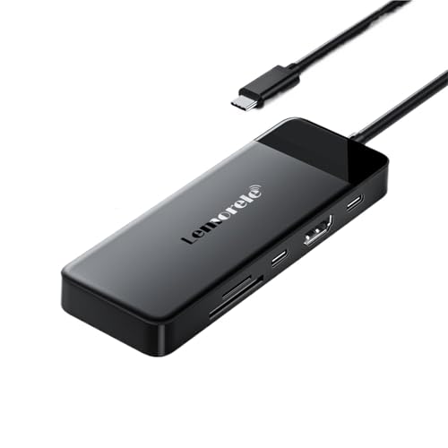 Hub USB-C pour connecter un écran HDMI 4K et recharger un ordinateur portable