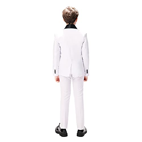 Boys Tuxedo For Kids Formal Dress Suit Toddler Suits Set White Ring Bearer Outfit Size 7 #TOP4