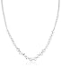 Sterling Silver Swarovski Elements Crystal and Crystal Aurora Borealis Bead Necklace, 16"+ 2" Extender
