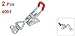 uxcell 4001 100Kg 220-Pound Triangle Shaped Lever Latch Toggle Clamp, 2-Piece