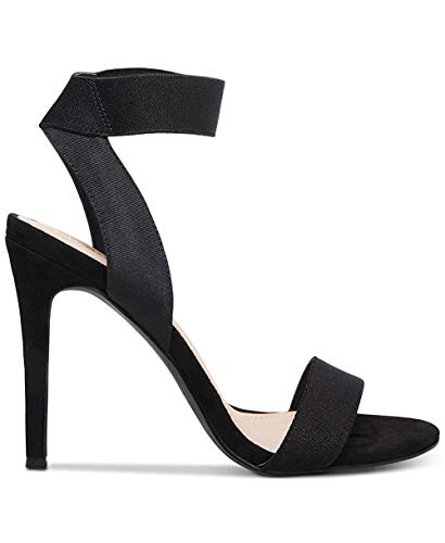 Madden Girl Women's Shoes Lonie Fabric Peep Toe Casual Ankle Black