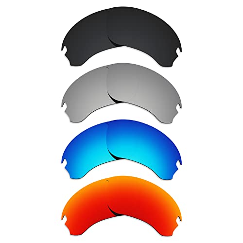 Image of Alphax Polarized Replacement Lenses for Oakley Si Speed Jacket OO9228 Sunglasses - Glare Reduction | Precision Cutting