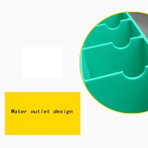 Threshold Ramp, Rampa de Umbral en Plástico para Silla de Ruedas, adecuada para Entradas, Scooters Eléctricos y Escaleras (Amarillo, 50 x 27 x 8 cm) miniatura 7